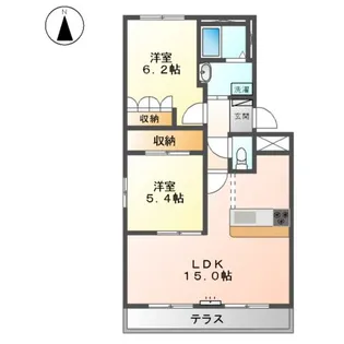 パルジェ【2階】の間取り
