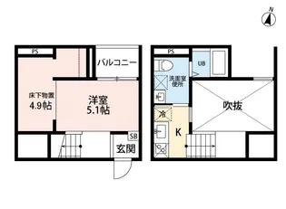 グリエラ 大江(グリエラオオエ)【1階】の間取り