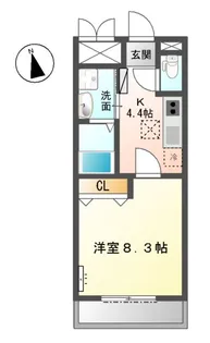 ガーデン桜【1階】の間取り