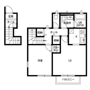 アスピリア 槙【2階】の間取り