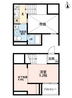 1Rの間取り画像