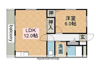 グレイスK2【2階】の間取り