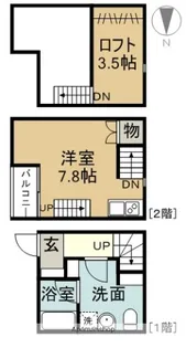 LE COCON豊田A【1階】の間取り