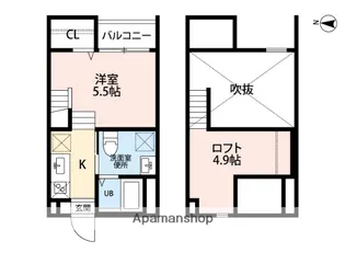 アンソレイユ源兵衛町【1階】の間取り