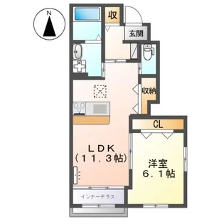 セリョン【1階】の間取り