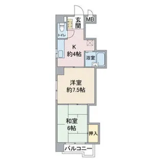丸和マンション【2階】の間取り