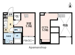TERRACE M (テラスエム)【2階】の間取り