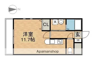 プランドール荒子川公園【3階】の間取り