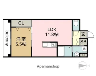 ひなび【3階】の間取り