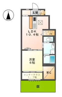ルミエールはとり【1階】の間取り