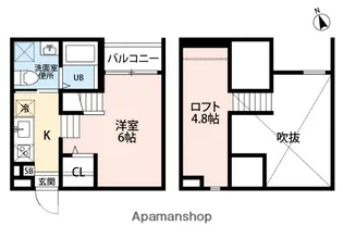 Kiino(キーノ)【2階】の間取り