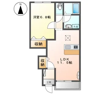 ル・プレオージュ【1階】の間取り