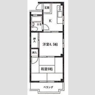 リバーサイドゆう【2階】の間取り