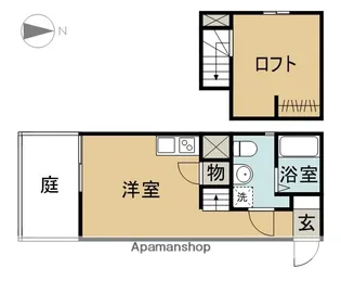 LE COCON白水町【1階】の間取り