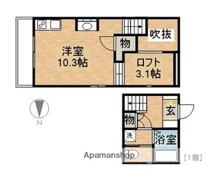 RadIAnce築地口【2階】の間取り