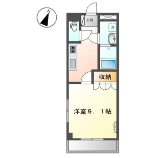 クレア トミー【203号室】の間取り