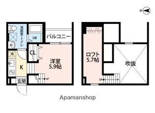 レナージュ【2階】の間取り