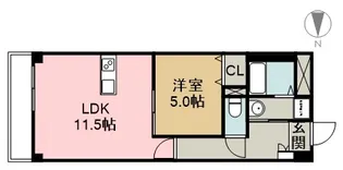 プログレスⅡ【5階】の間取り