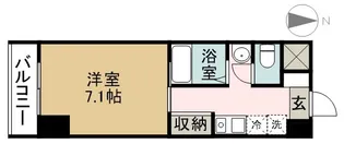 1Kの間取り画像