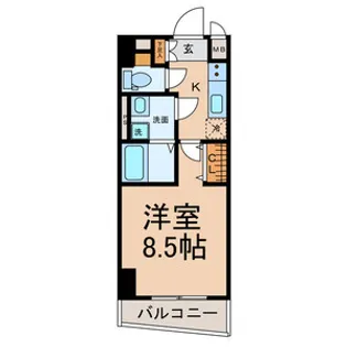 ゲートウェイ尾頭橋【4階】の間取り
