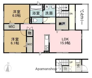ソルヴィータⅡ【2階】の間取り