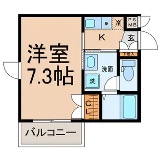 マンション 林檎の樹【2階】の間取り