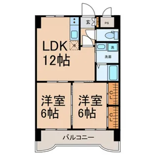 アネックス高畑【6階】の間取り