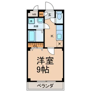 WOODY CASTLE【1階】の間取り