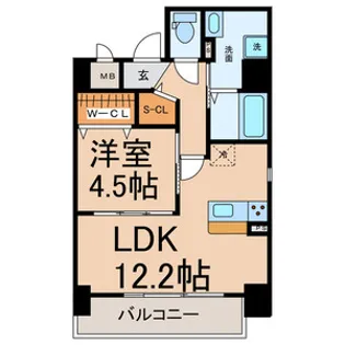SHIBATA PALACE Ⅷ【3階】の間取り
