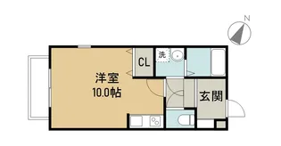 C-calme内田橋【3階】の間取り
