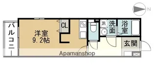 ルシエル東海通ノース【3階】の間取り