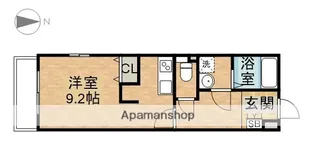 ルシエル東海通ノース【2階】の間取り