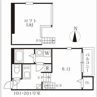 ユグドラシル高畑【1階】の間取り