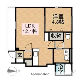 ウェストン川間【1階】の間取り
