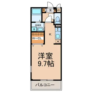 シェソワ蔦元【1階】の間取り