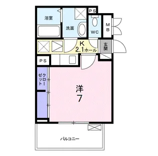 フローリッシュ R【1階】の間取り