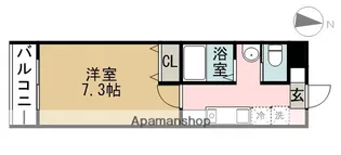 A・CITY七条【5階】の間取り