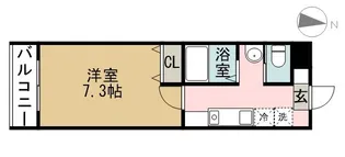 A・CITY七条【5階】の間取り