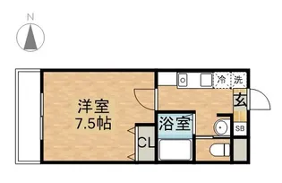 A・CITY柴田本通【2階】の間取り