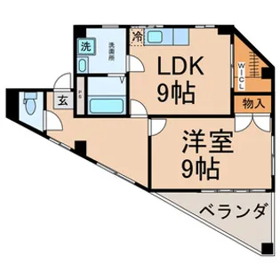 第68プロスパービル【3階】の間取り