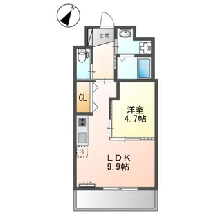 ヴィレ・シュアーブ ISHIN【2階】の間取り