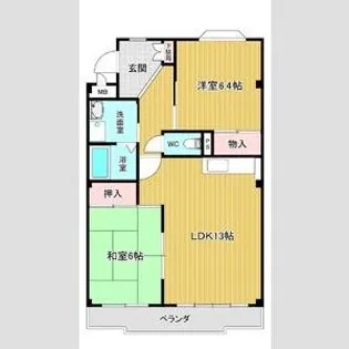 グリーンロータス【1階】の間取り