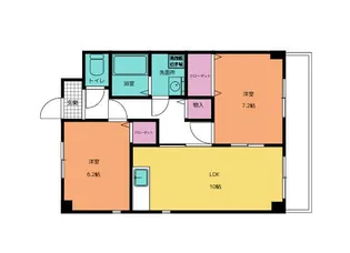 エミネンスヴィラ壱番館【202号室号室】の間取り