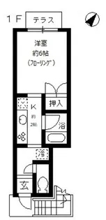 パークサイドプレイス【1階】の間取り