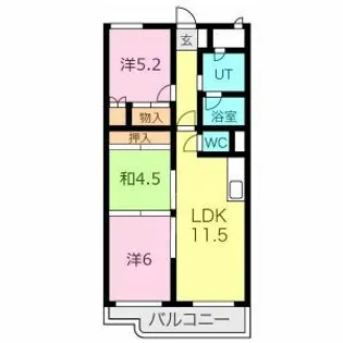 シャルム湊【2階】の間取り