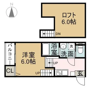 ハーモニーテラス西野町【1階】の間取り