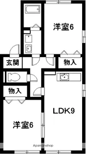 カーサ ベルデA棟【2階】の間取り