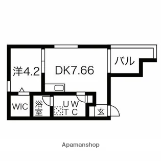PRECHER 道徳通(プリシェール道徳通)【2階】の間取り