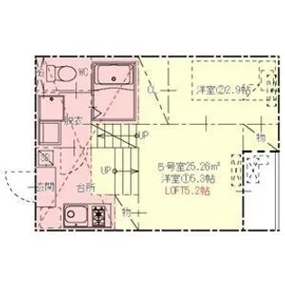 ハーモニーテラス伝馬Ⅲ【1階】の間取り