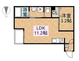 WARREN KOYOⅠ【3階】の間取り